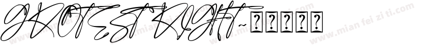 GROTEST RIGHT字体转换